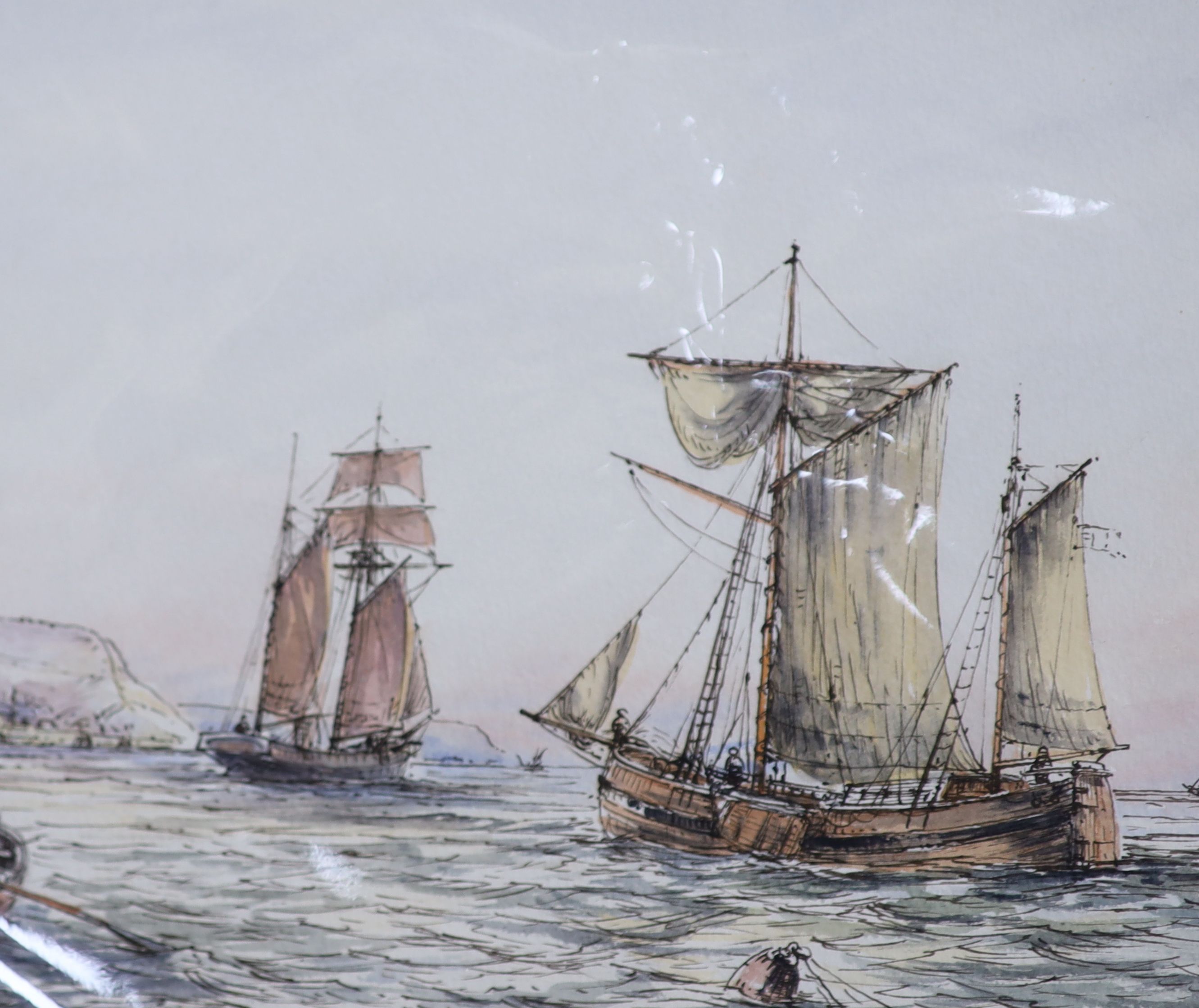 Max Parsons A.R.C.A. (1915-1998), watercolour on card, SS Marengo, signed and dated July 28, 1933 and two other watercolours